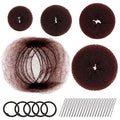 Hair Accessory Set: 20 Nets, 4 Donut Makers, 5 Elastics, 20 Bobby Pins