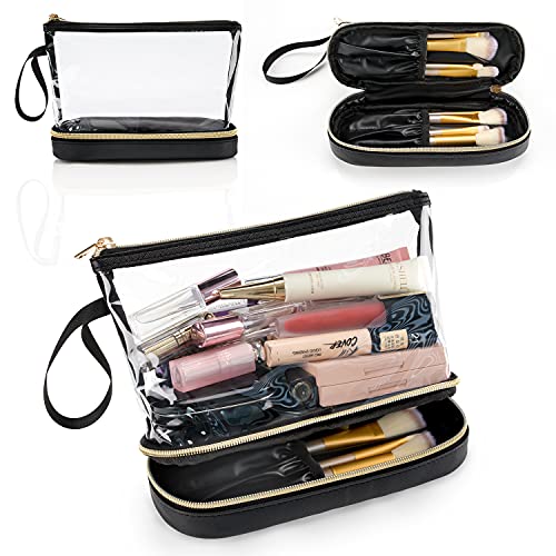 Clear Makeup Travel Bag, TSA Approved Toiletry Organizer