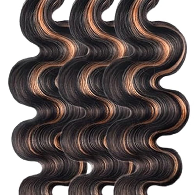 P1B/30 Body Wave Human Hair Bundles - 3 Pack 30 inch