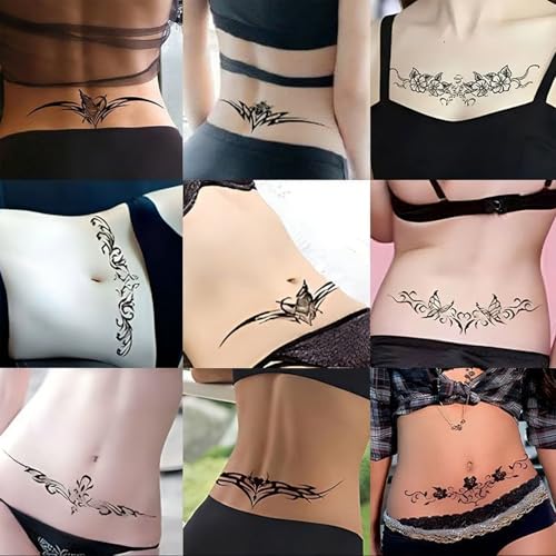 18 Sheet Y2K Temporary Tattoos | Waterproof Plant-Based Ink
