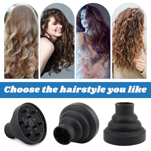 Collapsible Hair Dryer Diffuser for Curly Hair – Universal Attachment