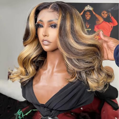 180% Density Balayage Body Wave 13x4 HD Lace Front Wig 10"