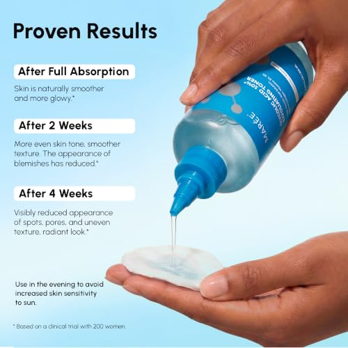 MAREE Glycolic Acid Toner 8.45 Fl Oz - Face & Body Exfoliant for Radiant Skin