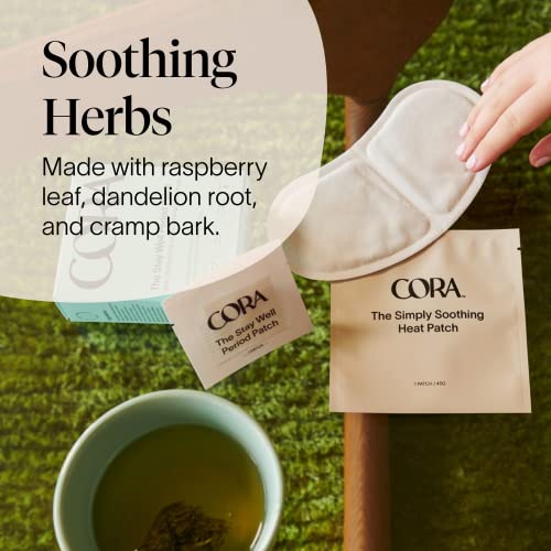Cora Heat Relief Patch - 12 Patches for Menstrual Cramps
