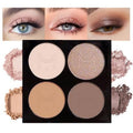 4-Color Eyeshadow Palette Matte Shimmer – Neutral Nude Gold