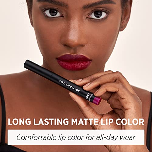 L.O.C.K. MATTE LIP CRAYON 05 COOL RED Long Lasting Velvet Soft Matte lipstick VEGAN & CRUELTY FREE