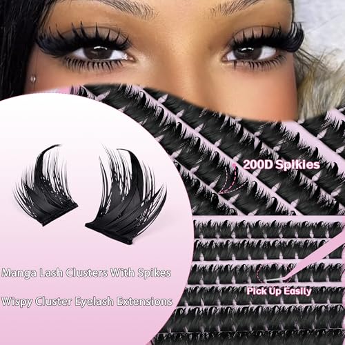 Manga Lash Clusters - Spiky Wet-Look Individual Eyelashes 10-18mm
