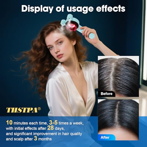 Electric Scalp Massager with Red Light Therapy for Hair Growth