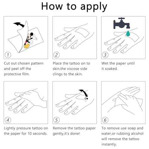 Mouse Birthday Party Supplies, 34Pcs Temporary Tattoos Party Gifts, Removable Tattoo Stickers for Goody Bag Treat Bag Stuff for Mickey Birthday Party Decoration