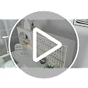 HolaiNail L-Shaped Manicure Table w/ LED Display & USB Ports