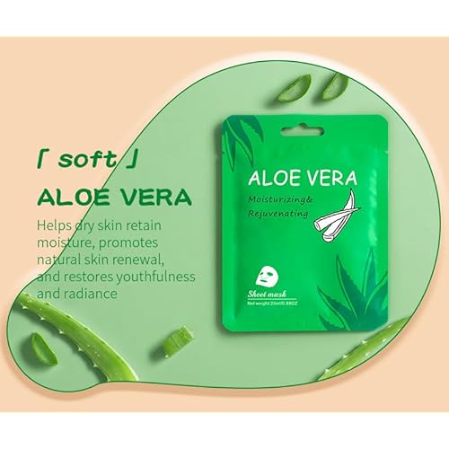 18 Pcs Face masks skincare,Face Mask Skin Care Bulk Pack, Hydrating Spa Face Mask For Sensitive Skin, Facial sheet mask,face masks bulk For Women/Teen Girls (18-Packs)