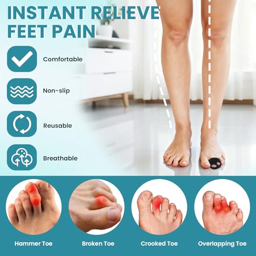 Hammer Toe Straightener & Splint Wraps - 4Pcs Adjustable Support