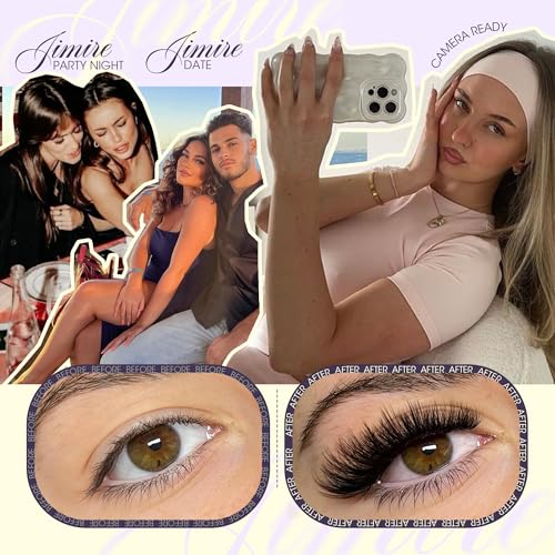 JIMIRE Fluffy Lash Clusters 10-16MM Wispy Eyelash Extensions