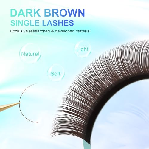 NAGARAKU Lash Extensions 0.07 C 7-15mm Mix Brown - 20 Rows