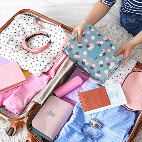 Hanging Toiletry Bag for Women with 4 Compartments