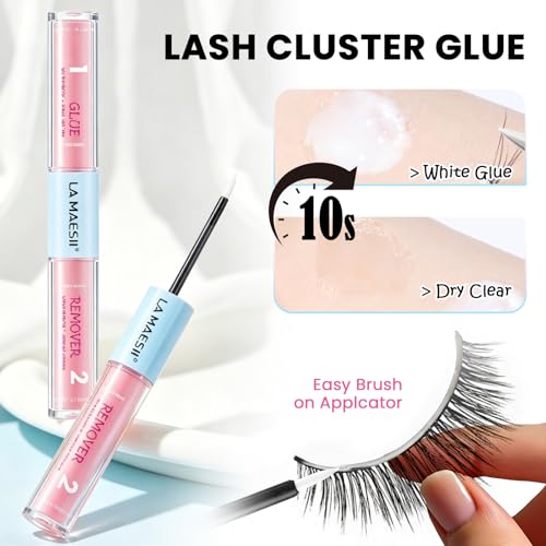 LA MAESII 2-in-1 Lash Glue & Remover - Fast Drying