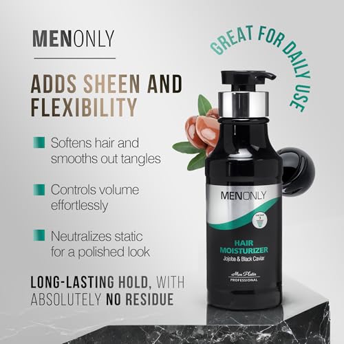 Mon Platin Black Caviar Hair Cream 400 ml – Leave-In Moisturizer with Jojoba & Avocado Oils