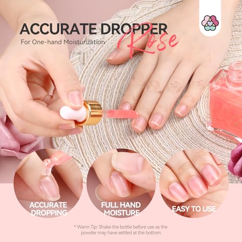 SAVILAND Rose Cuticle Oil with Vitamin E & Jojoba - 40ml Repairing Nail Oil