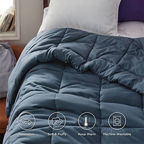 Bedsure Comforter Duvet Insert - Quilted Comforters Twin XL Size, All Season Duvet, Down Alternative Bedding Comforter with Corner Tabs(Navy Blue,Twin XL 92"x68")