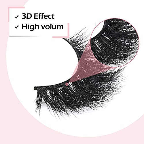 Arison 3D Mink Lashes - Wispy Dramatic Reusable Eyelashes