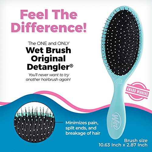 Wet Brush Bundle - Original Detangler, Speed Dry Detangler, Shower Detangler and Round Hair Brush