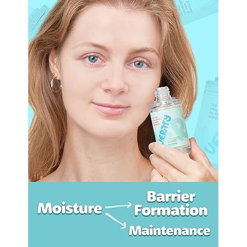 Vertty Tea Tree Hyaluronic Oil Free Ampoule | Hydrating, Moisturizing, Redness Relief Serum | Blemish Skin Corrector Serum | Non-Comedogenic Moisturizer for face | Long-lasting Hydration (1.5oz)