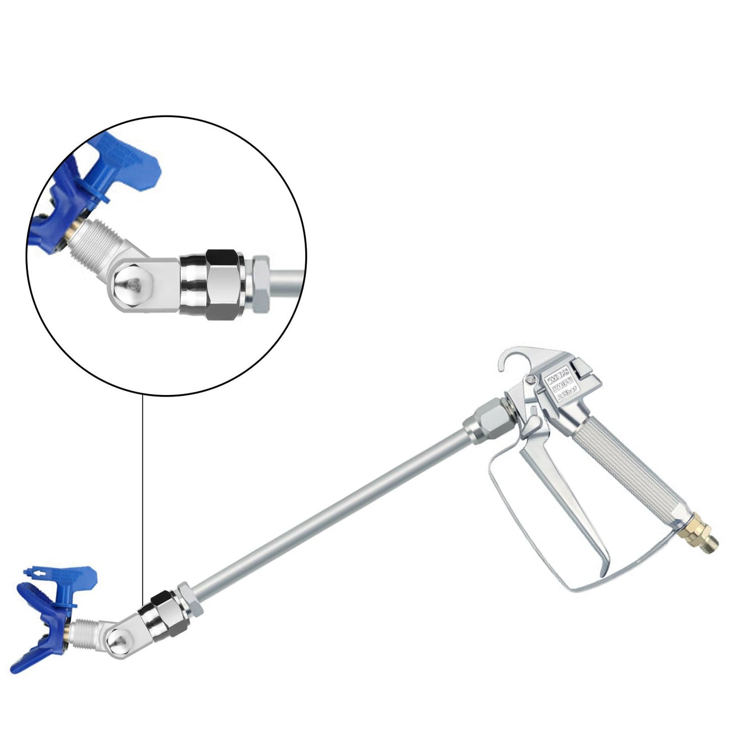 GregYoung 2 Pack Swivel Joint for Airless Paint Sprayer,Airless Wand Extension Accessories,Replace Fan Pivot for Airless Spray Gun,Compatible with Graco 235486 7/8 Inch Thread 180 Degree Rotation