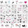 Y2K Temporary Tattoos - 10 Sheets Waterproof Fake Tats