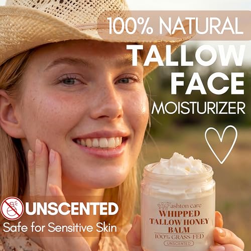 Whipped Beef Tallow Face Balm with Honey & Calendula - 4oz