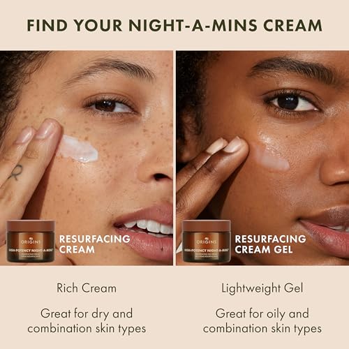 Origins High-Potency Night-A-Mins Resurfacing Face Moisturizer with Jojoba | Night Cream, 1.7 Fl Oz