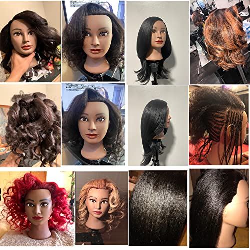 Real Hair Mannequin Head 16-18 inches | Training Head