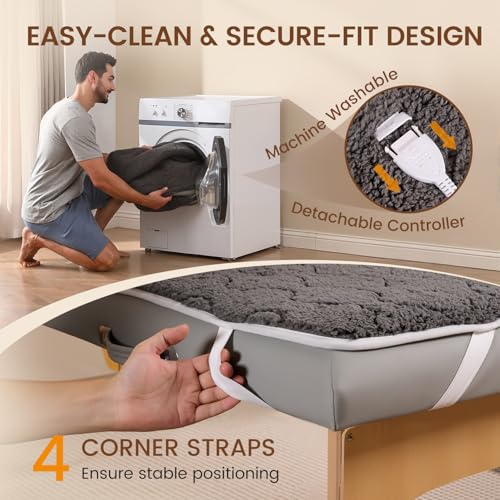 Bearhug 71x30 Massage Table Warmer - 5-Layer Sherpa Spa Heating Pad