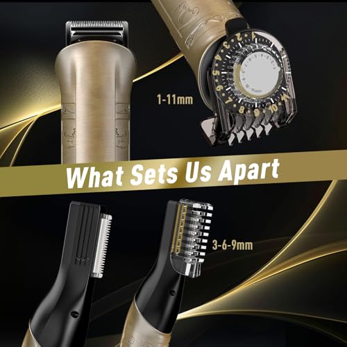 Solati Professional Beard Trimmer Kit - Waterproof Hair Clipper for Men