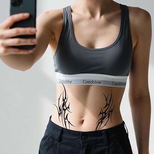 Fake Dragon Sleeve Tattoo Stickers for Women Temporary Long Lasting Temp Dragon Temporary Tattoos for Adults (TS158)