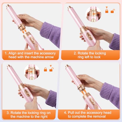5-in-1 Hair Dryer Brush with Auto-Wrap Curler & Volumizer