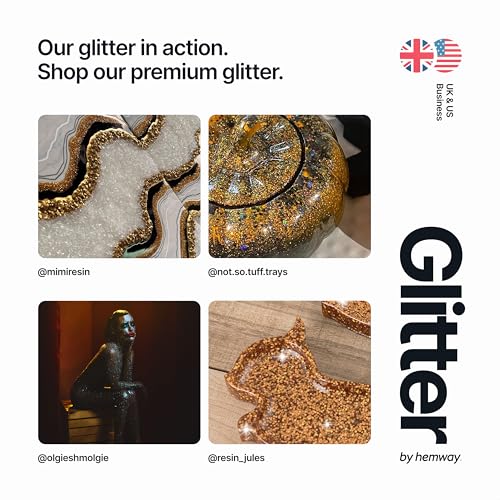 Hemway Premium Ultra Sparkle Glitter Multi Purpose Metallic Flake for Nail Art, Cosmetic Graded, Makeup, Festival, Party, Hair, Body and Eyes 100g / 3.5oz - Bronze Brown