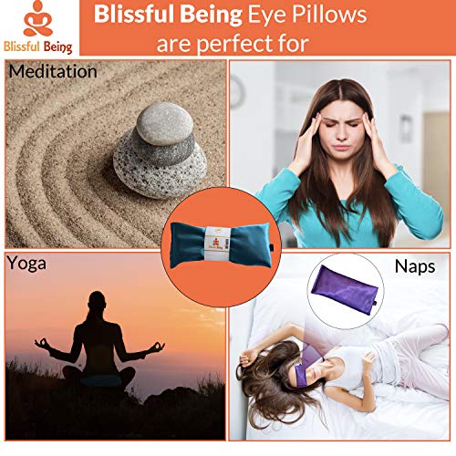 Silk Lavender Eye Pillow for Sleep & Meditation | Blissful Being