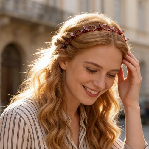 Hair Clip Headband with Teeth - Double Layer Bangs Clip