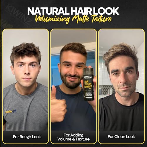 Hair Styling Powder for Men - Matte Finish, Long-Lasting Hold & Volume