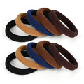 BAOLI Blue Seamless Hair Ties - Large Ponytail Holders, 100 Pack