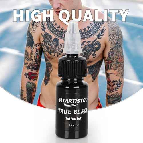 Tattoo Ink Set GTARTISTOO Professional 14 Colors 1/2OZ (15ml) Vegan-Friendly Pigment Tattoo Ink Supplies Ink...