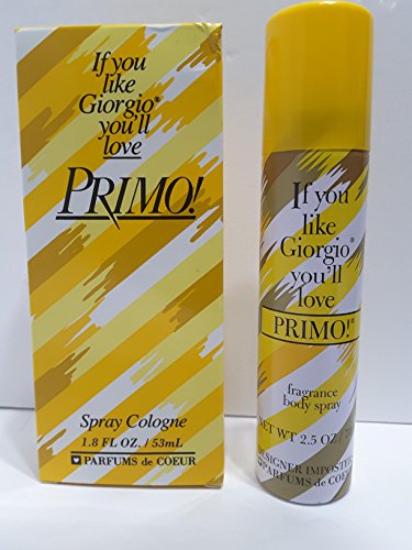 Primo Women's Cologne Spray & Deodorant Body Spray Bundle
