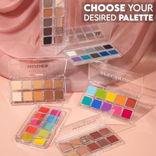 Profusion Cosmetics 10 Shade Eyeshadow Palette - High Pigmented Multi-Finish Colors, Vegan & Cruelty-Free, Create Stunning Looks On-the-Go - Travel-Friendly & Versatile Makeup, Nudes