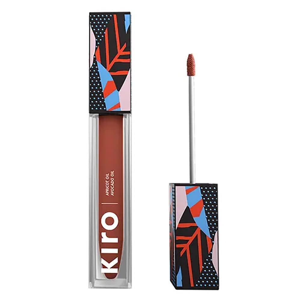 KIRO Non-Stop Airy Matte Liquid Lipstick - Nutmeg Nude | Transferproof I Waterproof lipstick Long Lasting I Apricot & Avocado Oil | 100% Vegan | 5ml | No Parabens, No Toxins