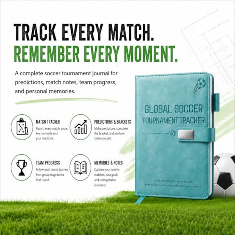 2026 World Cup Soccer Tournament Tracker & Match Journal