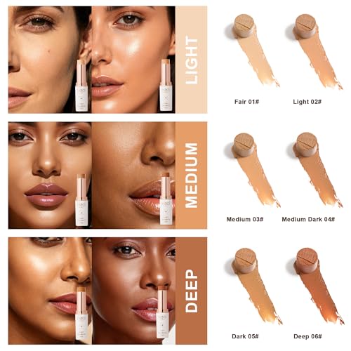 HECI BEAUTY Tinted Foundation Stick Medium 03 Hydrating Balm to Cream Makeup