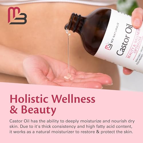 Organic Cold Pressed Castor Oil 500ml - Hair, Lash & Skin