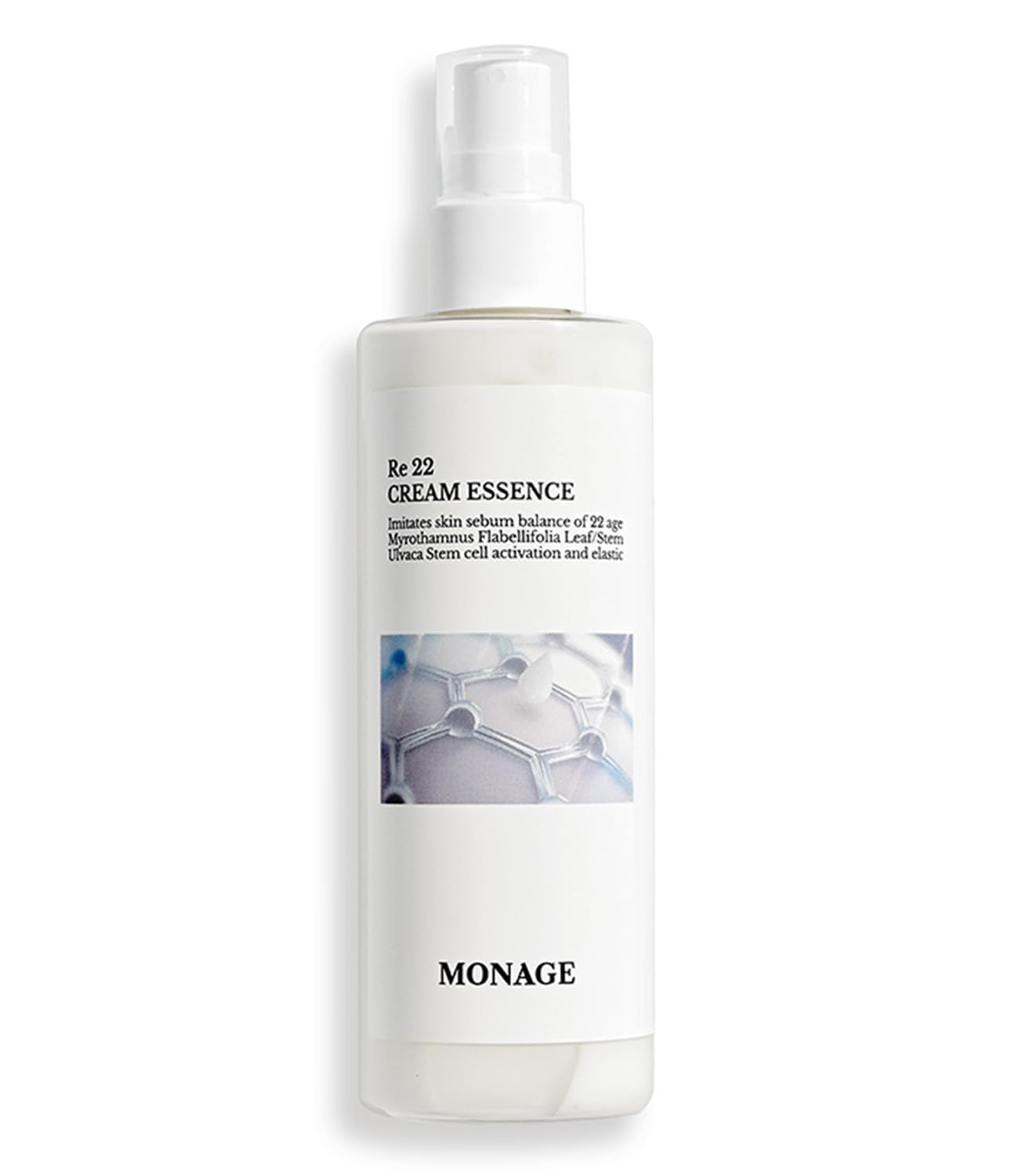 MONAGE Re 22 Cream Essence – Korean Skin Care All-in-One Hydrating Spray with Resurrection Plant & Sea Lettuce Stem Cells for Youthful, Balanced Skin – Relaxing Gifts, 150ml / 5.07 fl. oz