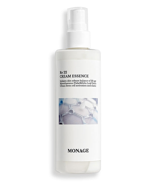 MONAGE Re 22 Cream Essence – Korean Skin Care All-in-One Hydrating Spray with Resurrection Plant & Sea Lettuce Stem Cells for Youthful, Balanced Skin – Relaxing Gifts, 150ml / 5.07 fl. oz