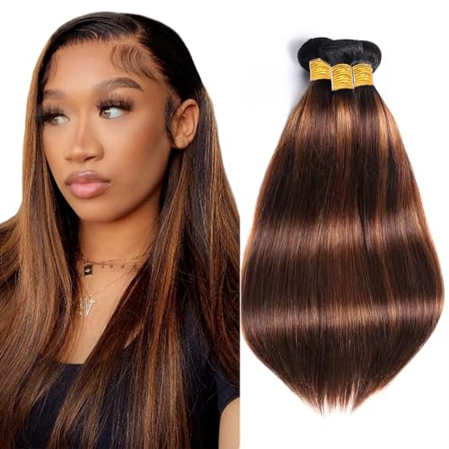 P430 Brazilian Human Hair Bundles 14-18" Straight